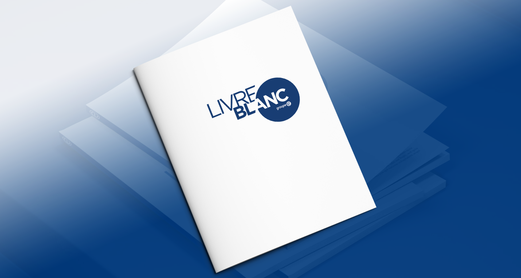 Mockup d'un livre blanc de Groupe E