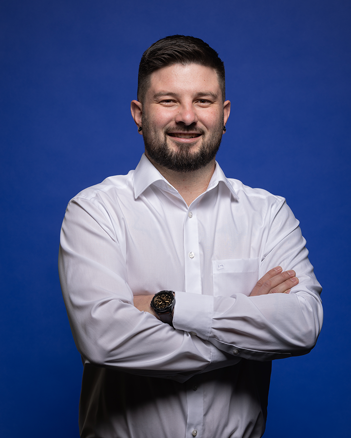 Porträt von Kilian Meuwly, Leiter der Filiale Guin