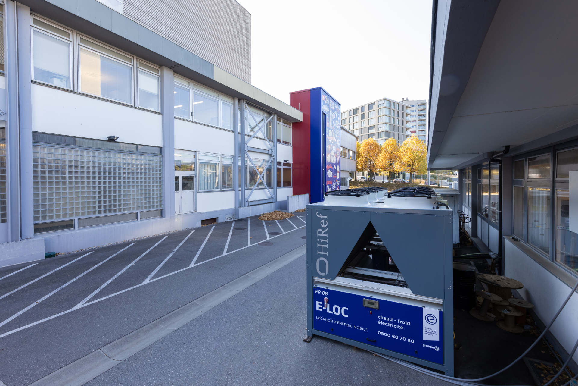 chaufferie mobile Groupe E