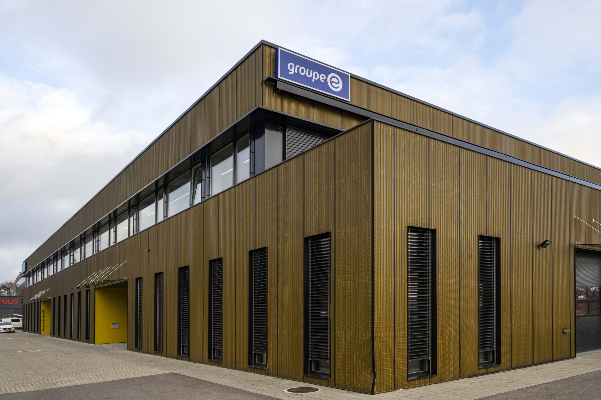 Sitz von Groupe E im Jurabogen, in Boudry (NE)