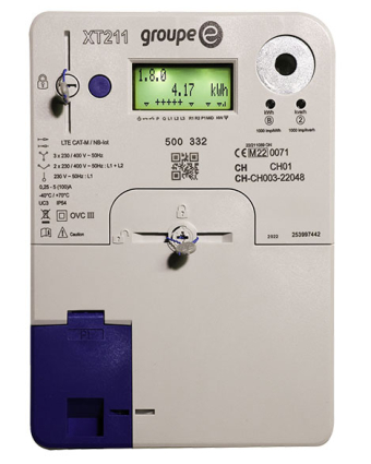 Exemplaire d'un compteur intelligent de Groupe E