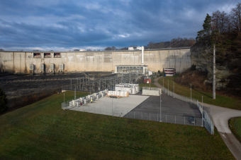 Die Wasserstoffproduktion am Fuß des Schiffenensee-Staumauer