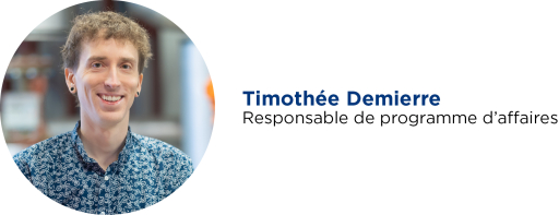 Timothée Demierre - respsonsable de programme d'affaires