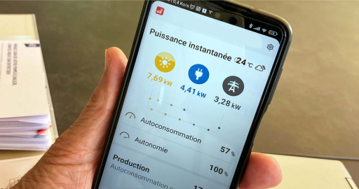 Visualisation de la production solaire sur son smartphone